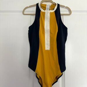 SZ14 BODEN KOS HIGH NECK ZIP FRONT RACER BACK SCUBA STYLE SWIMSUIT NWT